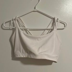 White Sports Bra